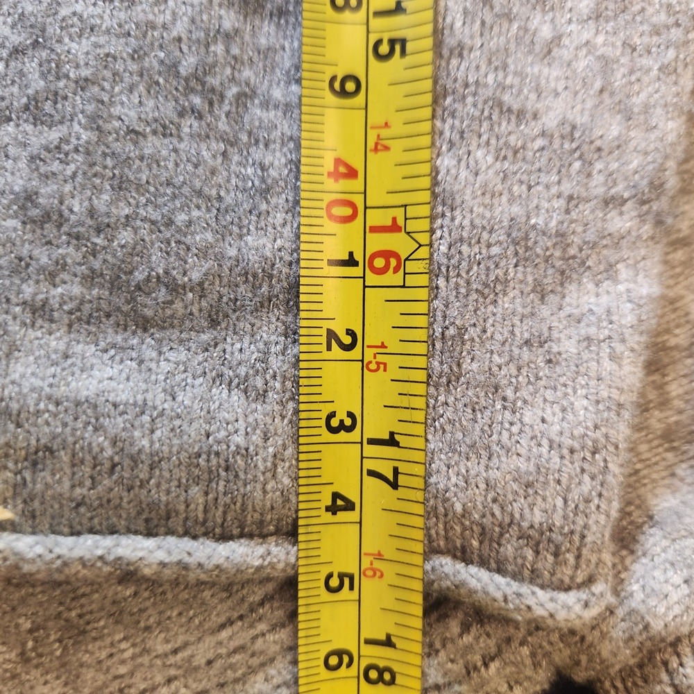 Anthropologie Sweater Women XS Gray Excellent Boatneck Side Button Knit Pullover - Picture 6 of 12